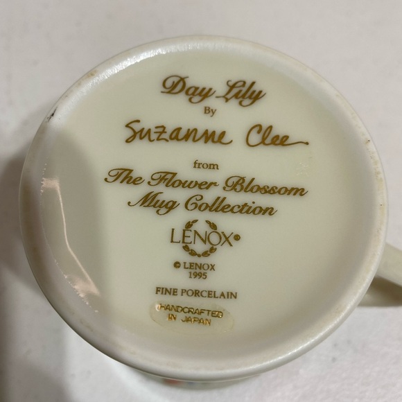 1995 Lenox Day Lily & Daffodil Flower Blossom Coll Suzanne Clee Pair Of … - Picture 5 of 9